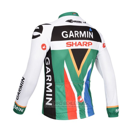 2013 Fahrradbekleidung Garmin Sharp Champion Afrika Trikot Langarm und Tragerhose